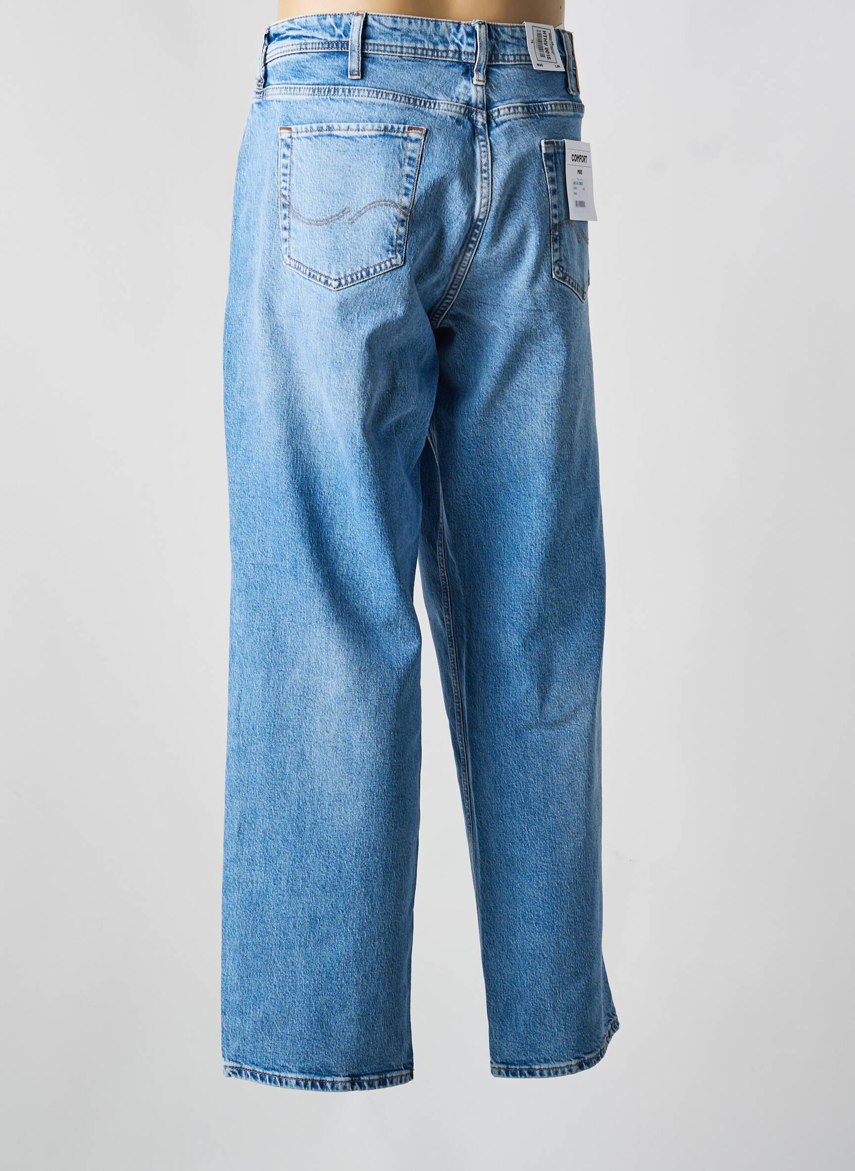 Plačios džinsai tamprumas normala dydis mėlyna JACK & JONES vyras