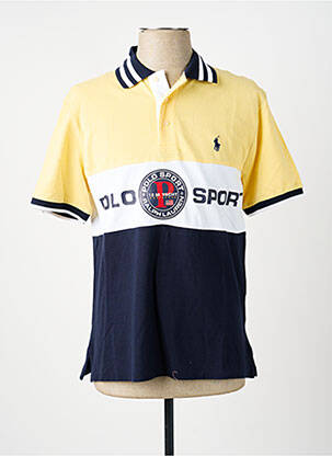 Polo sietspausdinimas trumpas rankovės geltona RALPH LAUREN vyras