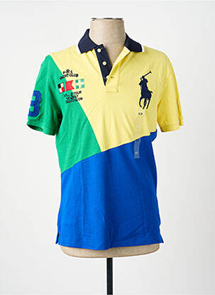Polo sietspausdinimas trumpas rankovės geltona RALPH LAUREN vyras