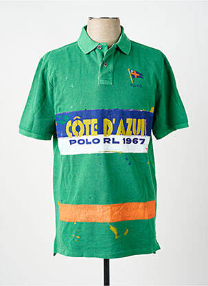 Polo sietspausdinimas trumpas rankovės žalias RALPH LAUREN vyras