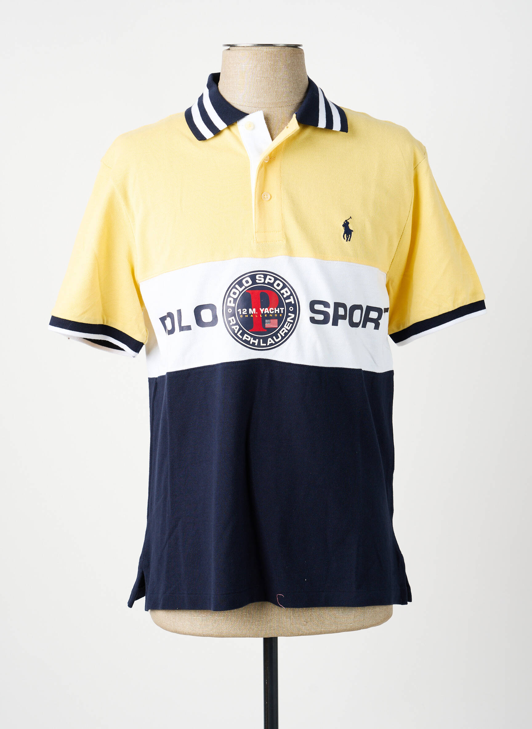 Polo sietspausdinimas trumpas rankovės geltona RALPH LAUREN vyras