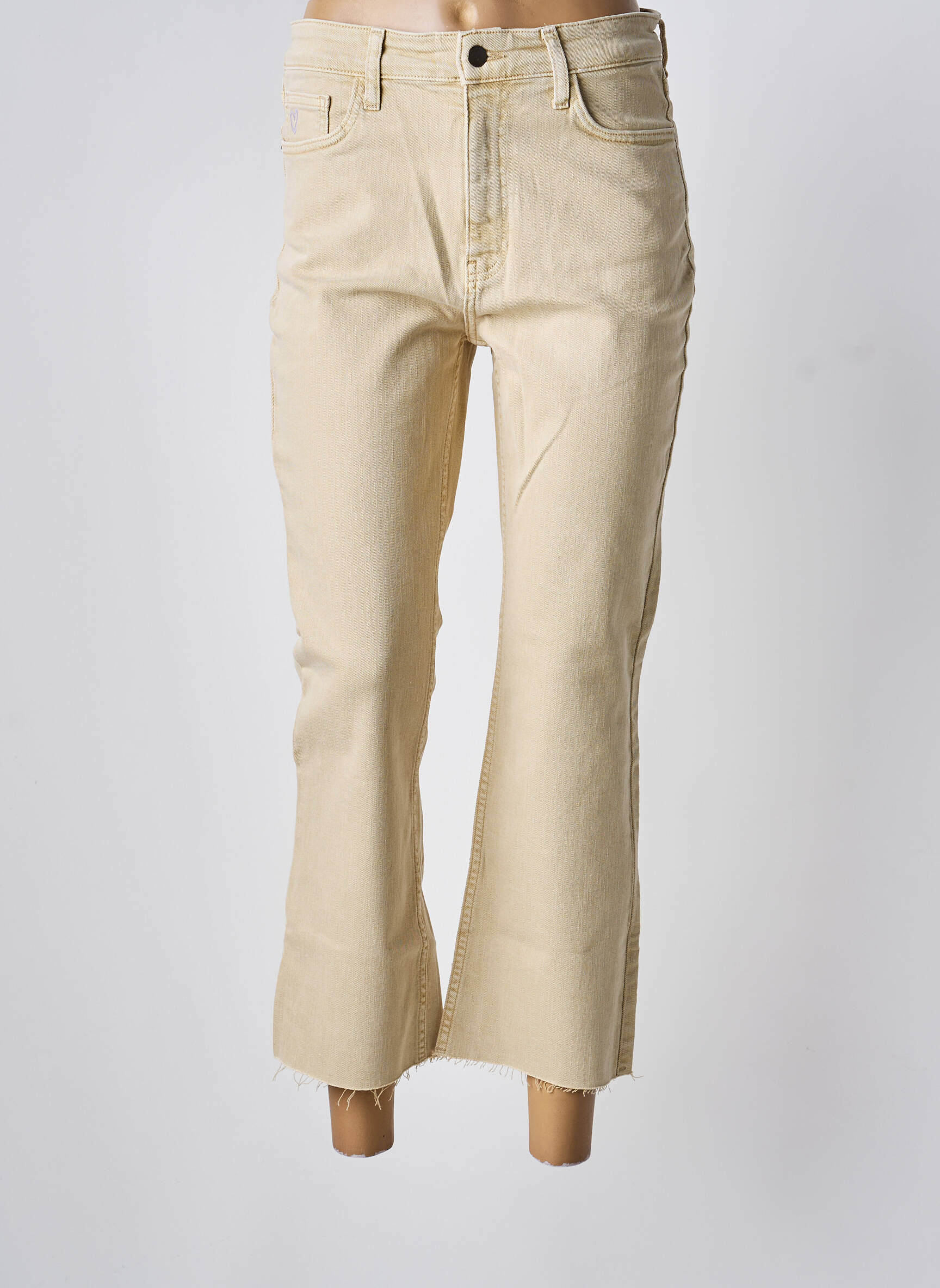 Bootcut džinsai aukšta talija aukšta talija bežinis DESIGUAL moteris