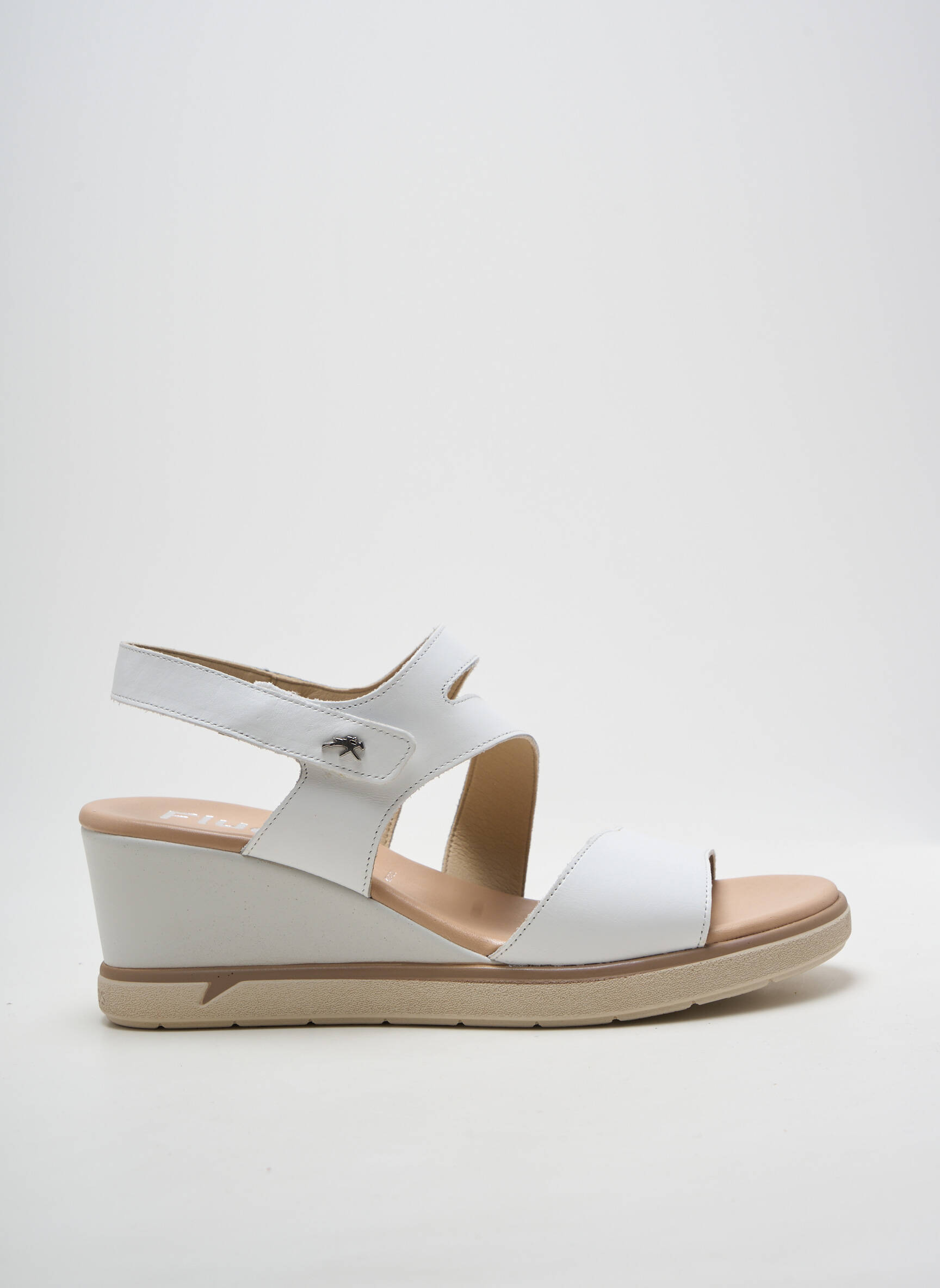 Sandalai/nu pėdos kompensuotas kulnas kulnas nuo 7 iki 9 cm baltas FLUCHOS moteris
