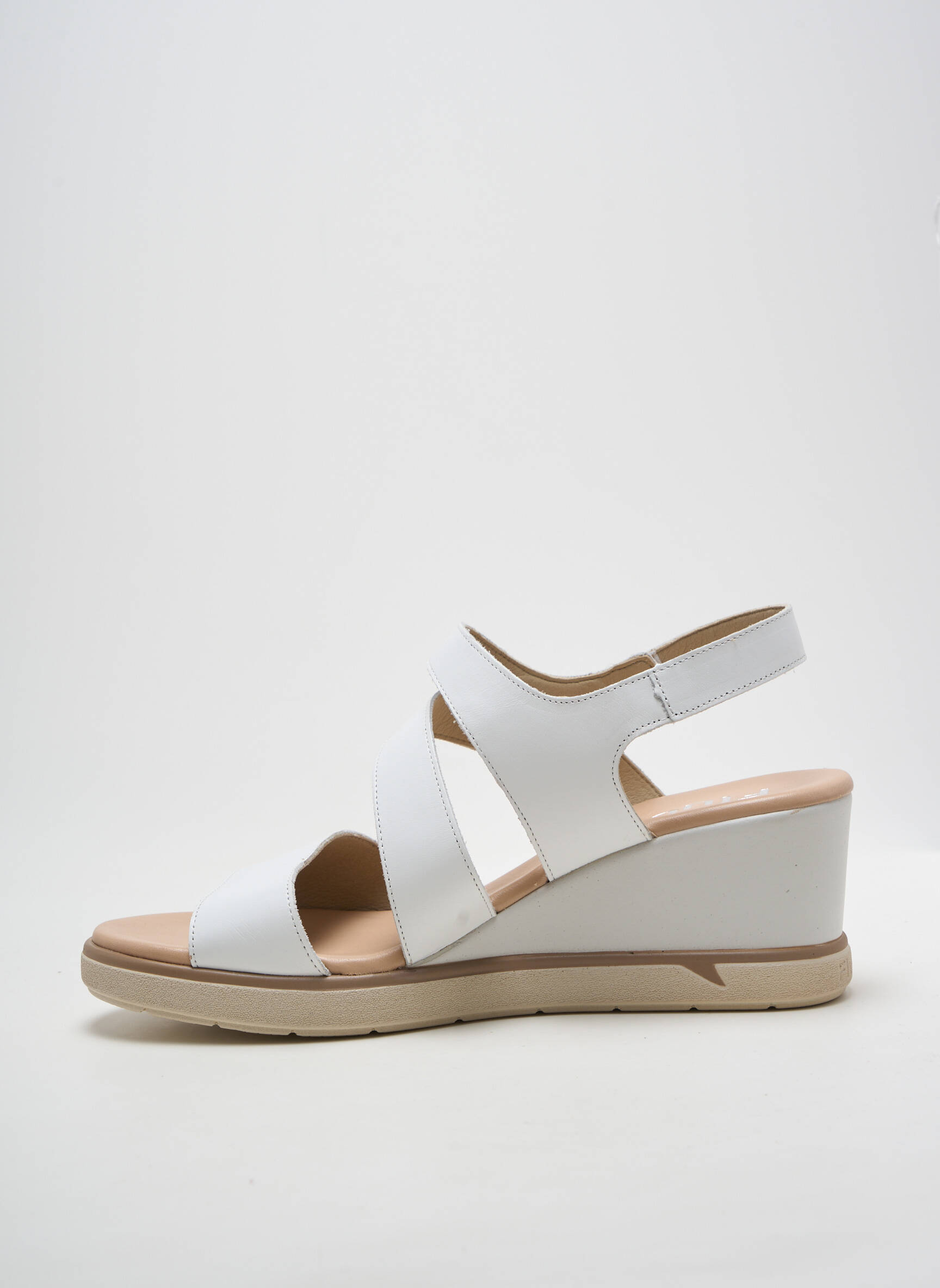 Sandalai/nu pėdos kompensuotas kulnas kulnas nuo 7 iki 9 cm baltas FLUCHOS moteris
