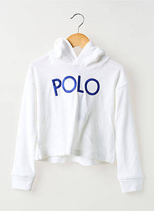 Kapišonas ilgos rankovės ilgos rankovės baltas RALPH LAUREN vaikas
