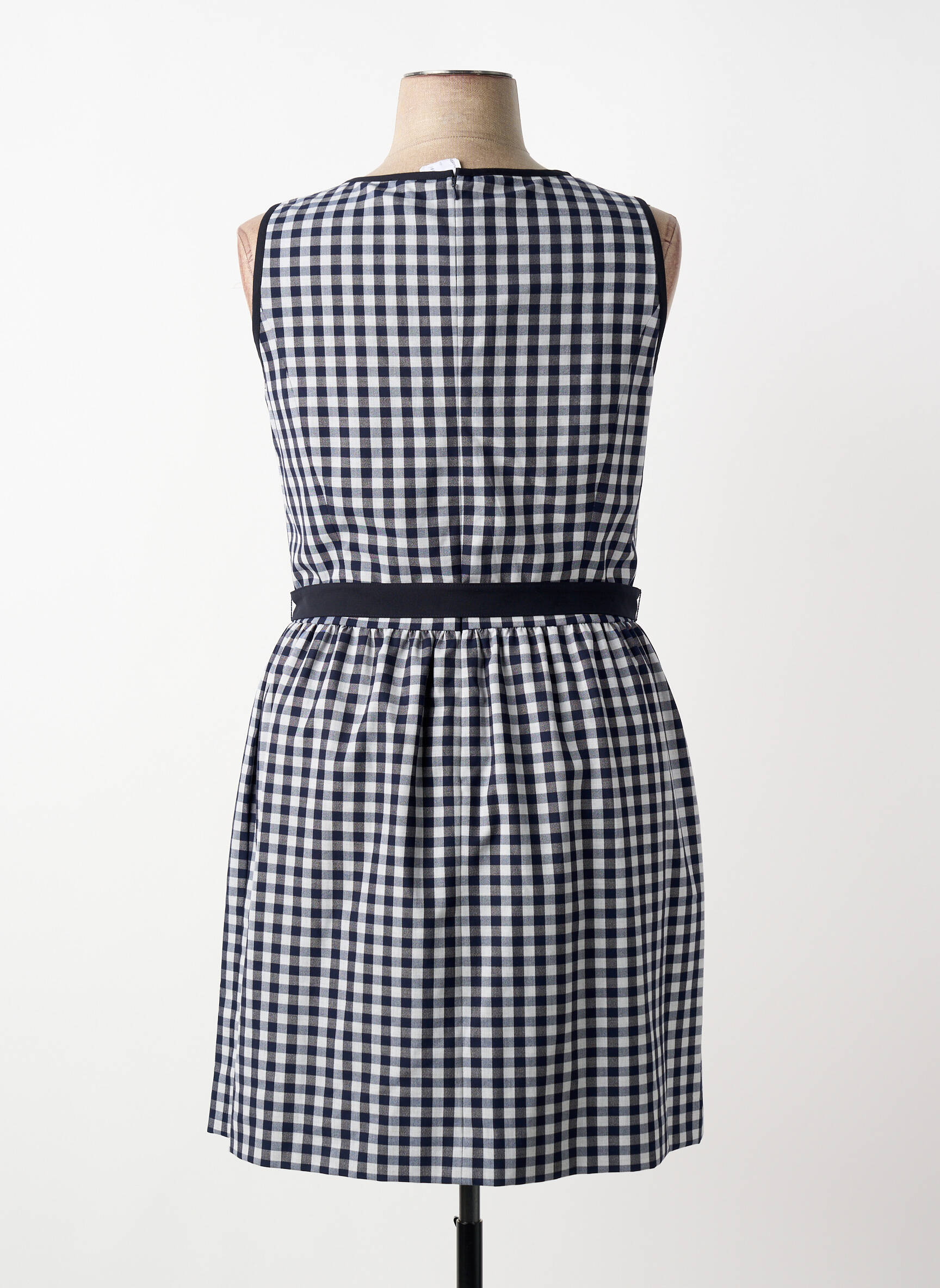 Pusilgių suknelė fantazijos raštas be rankų juodas BROOKS BROTHERS moteris