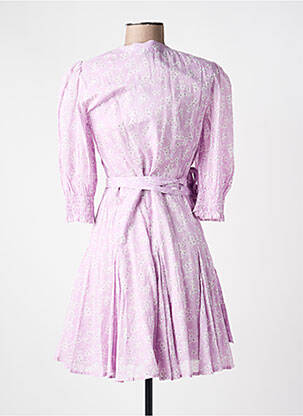 Pusilgių suknelė 3/4 rankovės 3/4 rankovės violetinis RALPH LAUREN moteris