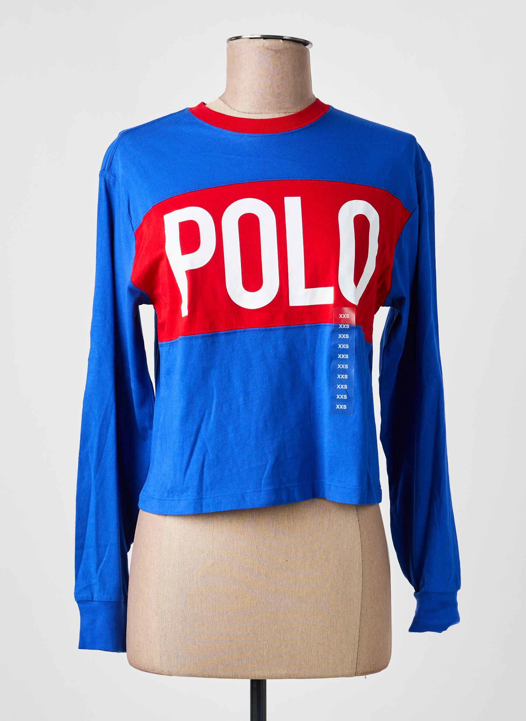 Viršūnė ilgos rankovės ilgos rankovės mėlyna RALPH LAUREN moteris