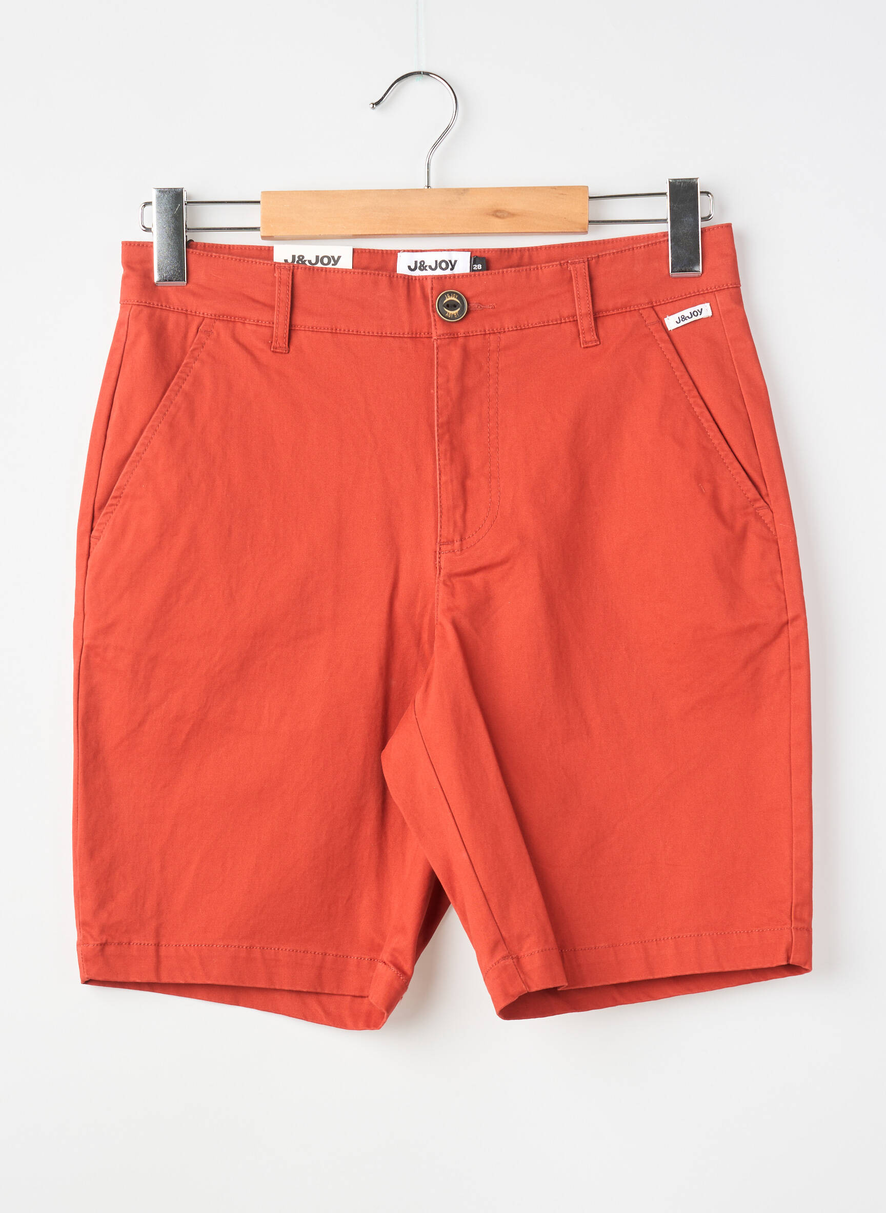 Bermudas tamprumas normala dydis oranžinė J&JOY vyras