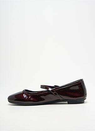 Balerinos lygus medžiaga plokščias kulnas iki 3 cm violetinis REQINS moteris