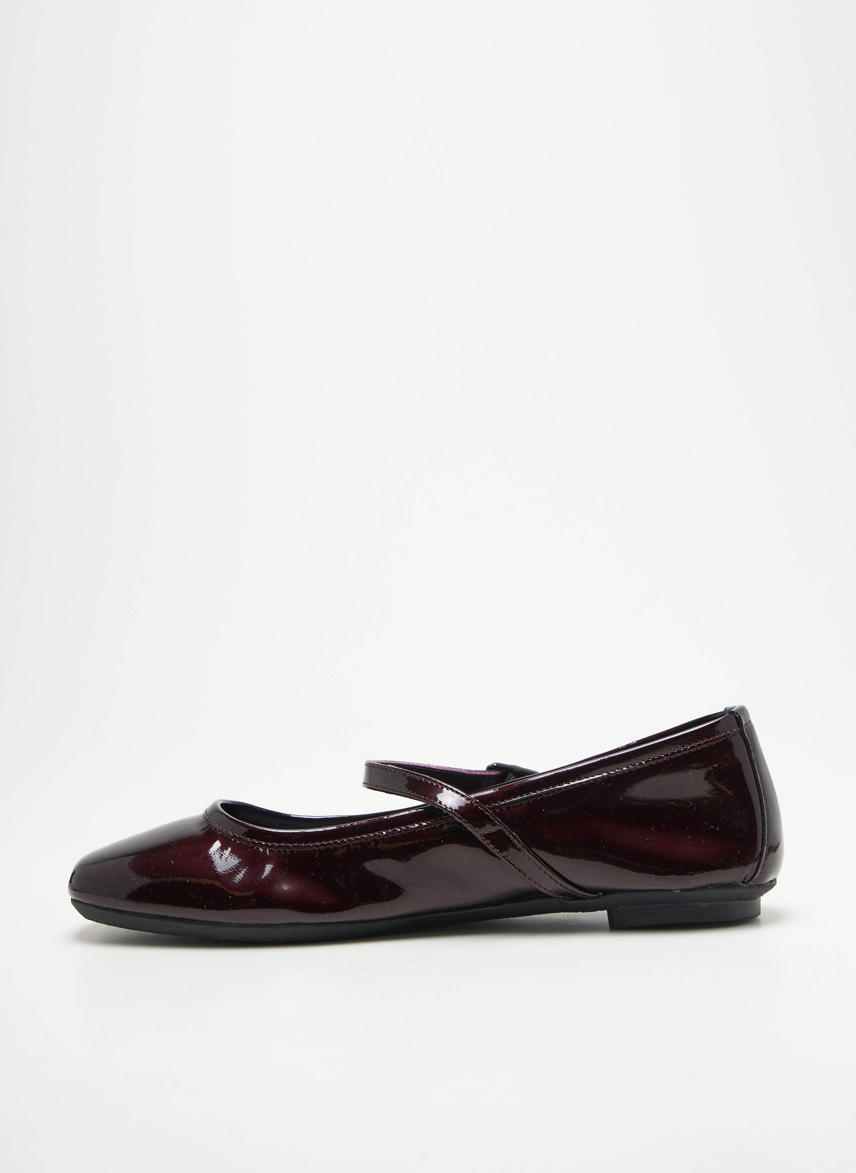 Balerinos lygus medžiaga plokščias kulnas iki 3 cm violetinis REQINS moteris