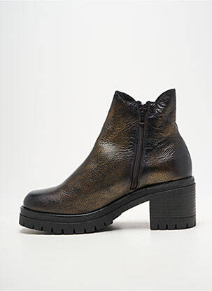 Batai/botai lygus audinys kulnas nuo 7 iki 9 cm rudas COCO ET ABRICOT moteris