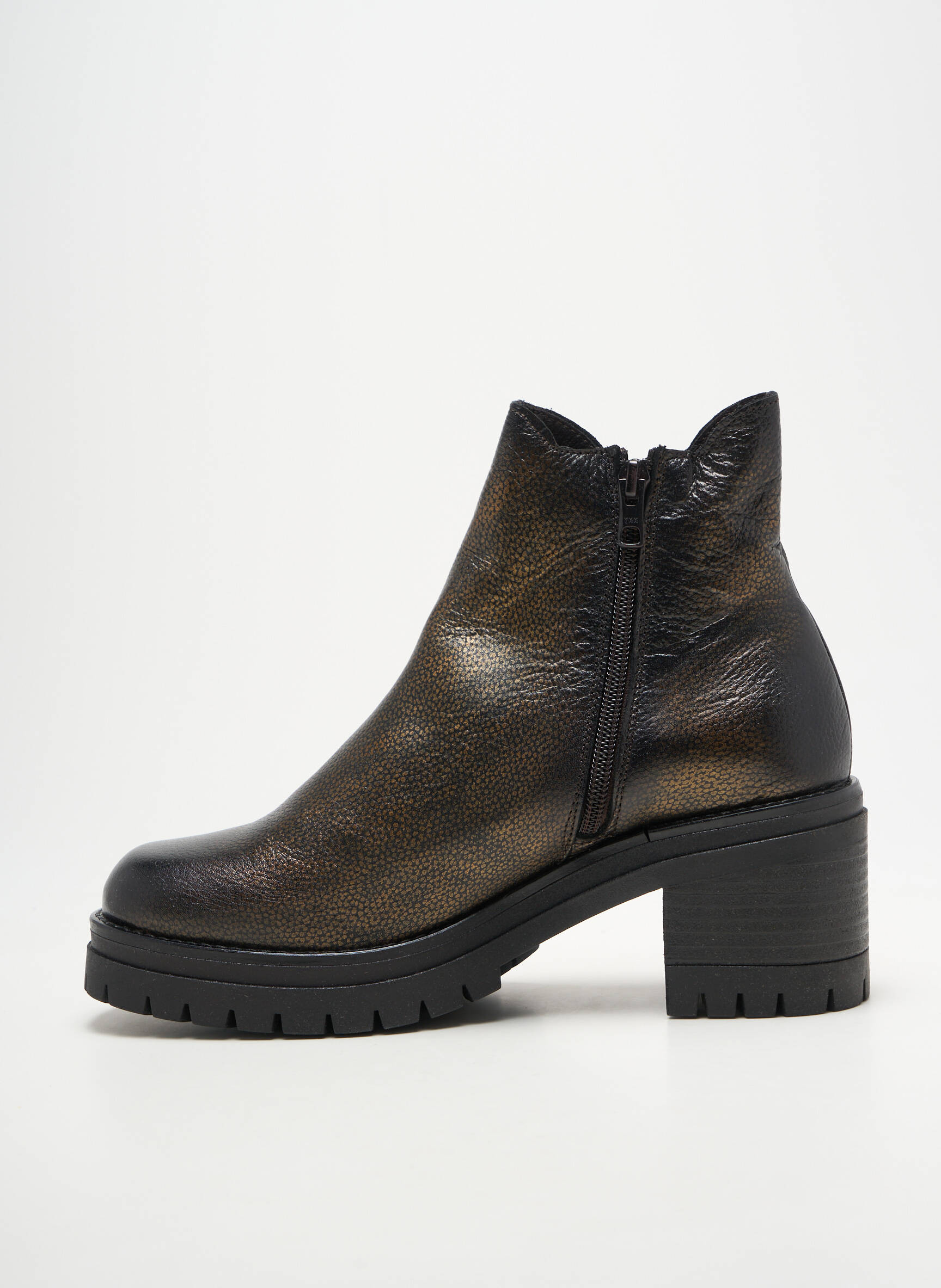 Batai/botai lygus audinys kulnas nuo 7 iki 9 cm rudas COCO ET ABRICOT moteris