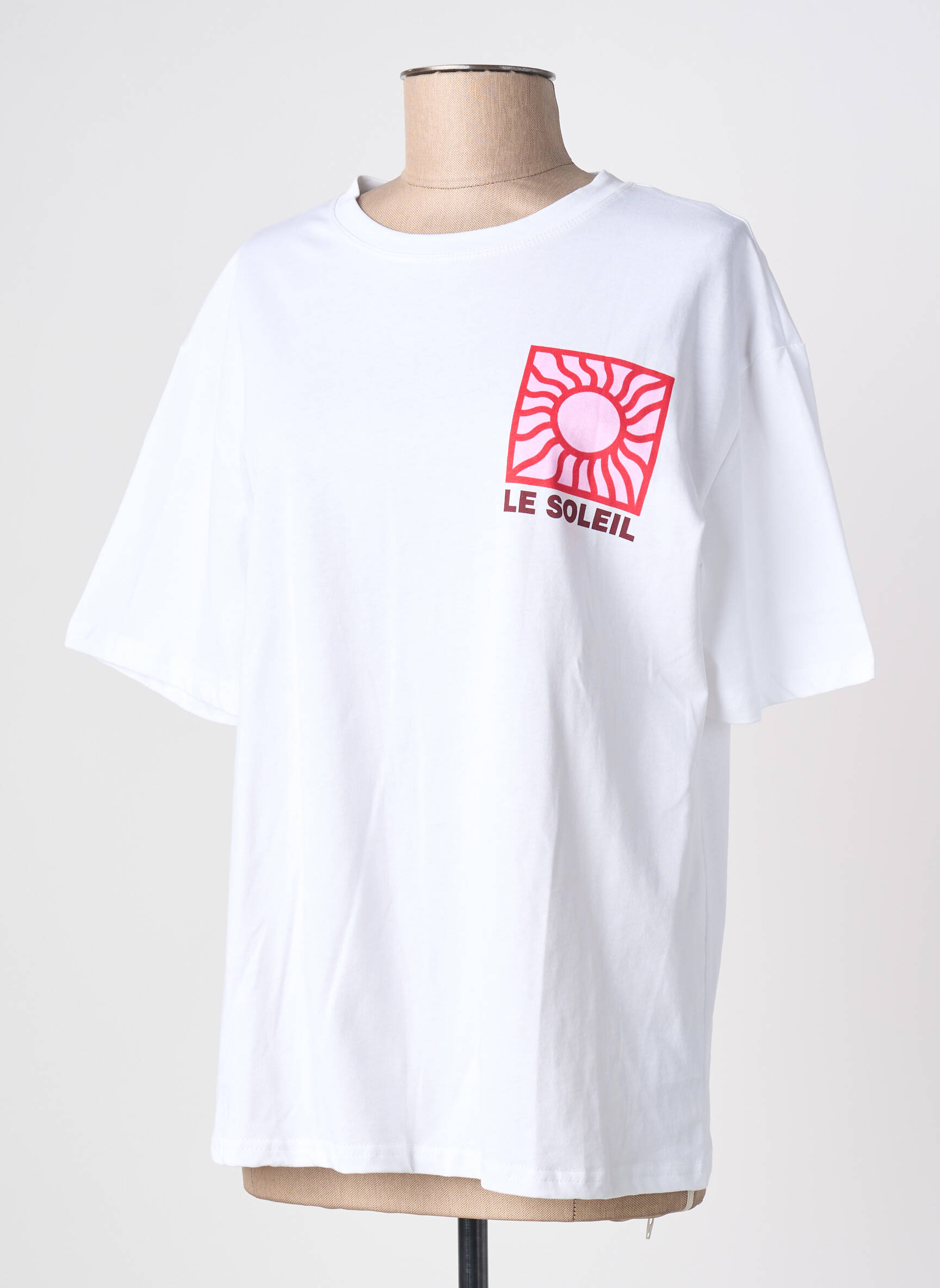T-marškinys floqué serigrafija trumpas rankovės baltas JS MILLENIUM moteris