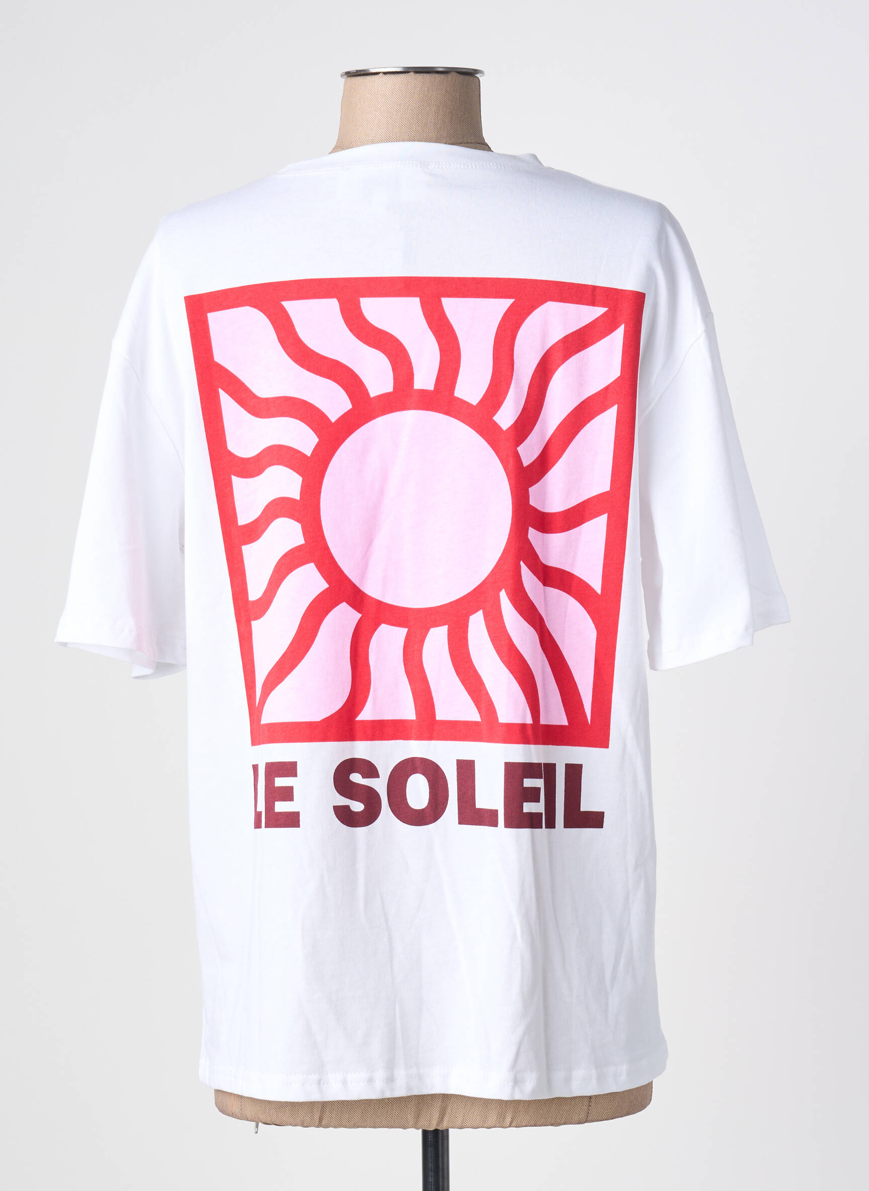 T-marškinys floqué serigrafija trumpas rankovės baltas JS MILLENIUM moteris