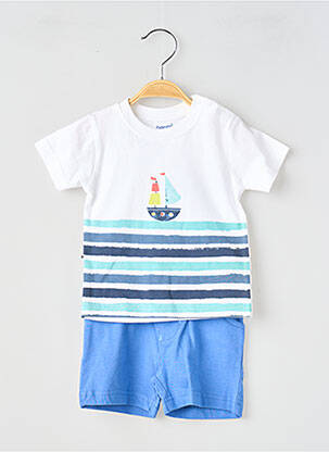 Šortų rinkinys flokuota serigrafija mėlyna BABY BOL berniukas
