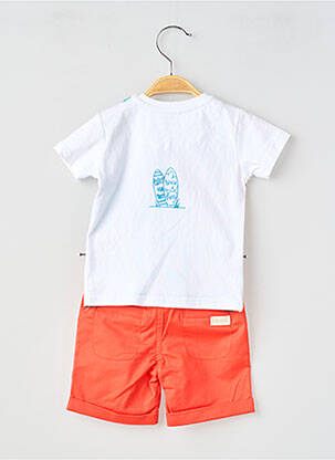 Šortų rinkinys flokuota serigrafija oranžinė BABY BOL berniukas