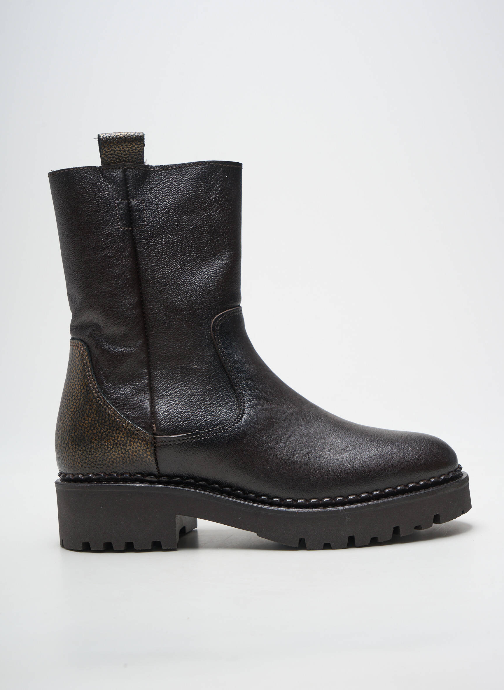Batai/botai lygus audinys kulnas nuo 4 iki 6 cm rudas COCO ET ABRICOT moteris