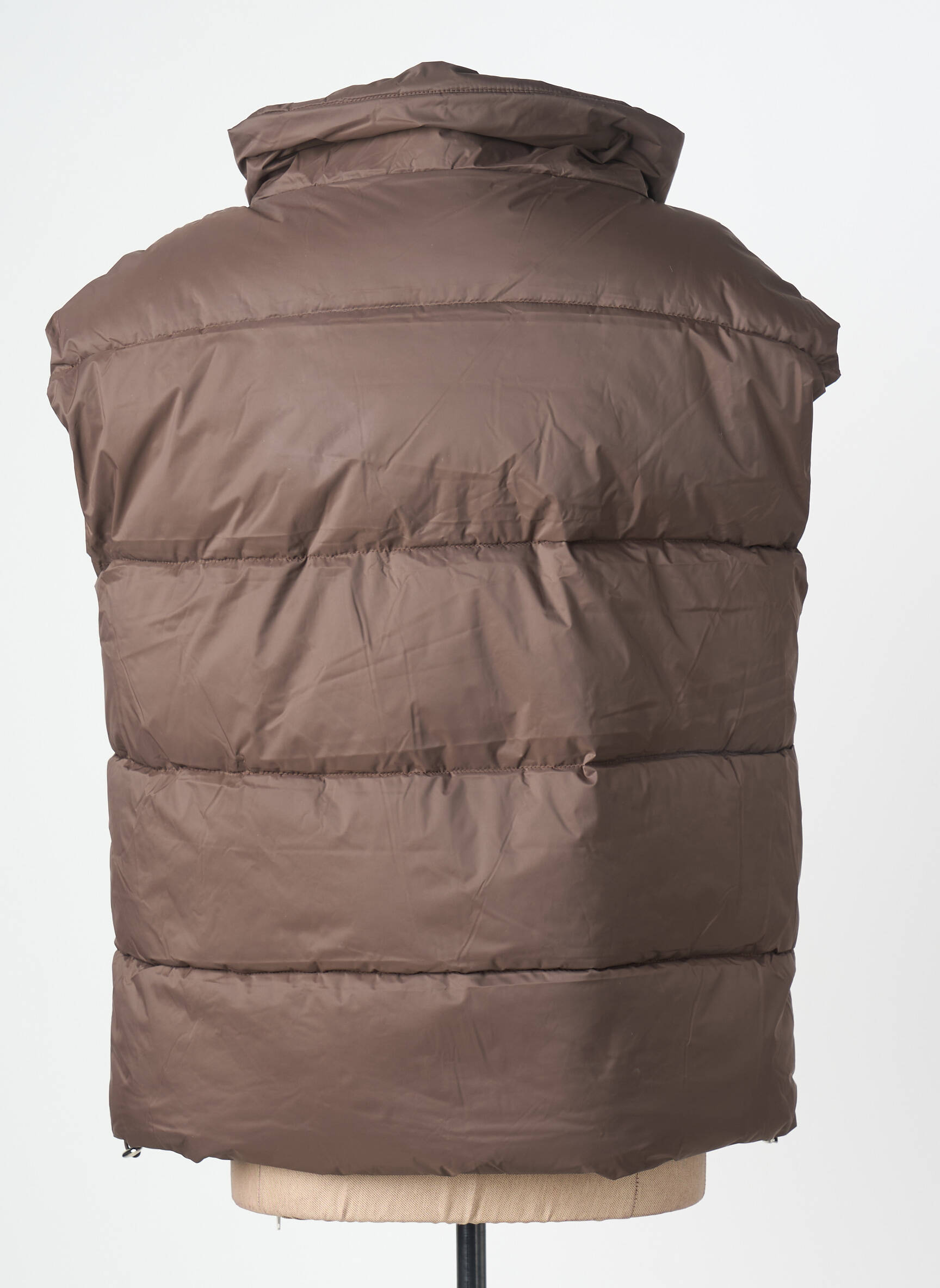 Pūkinė striukė kišenės be gobtuvų rudas ESCANDELLE moteris