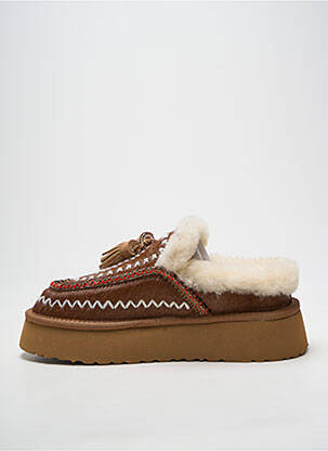 Mule/sabotai kulnas nuo 4 iki 6 cm rudas NAN-KU moteris