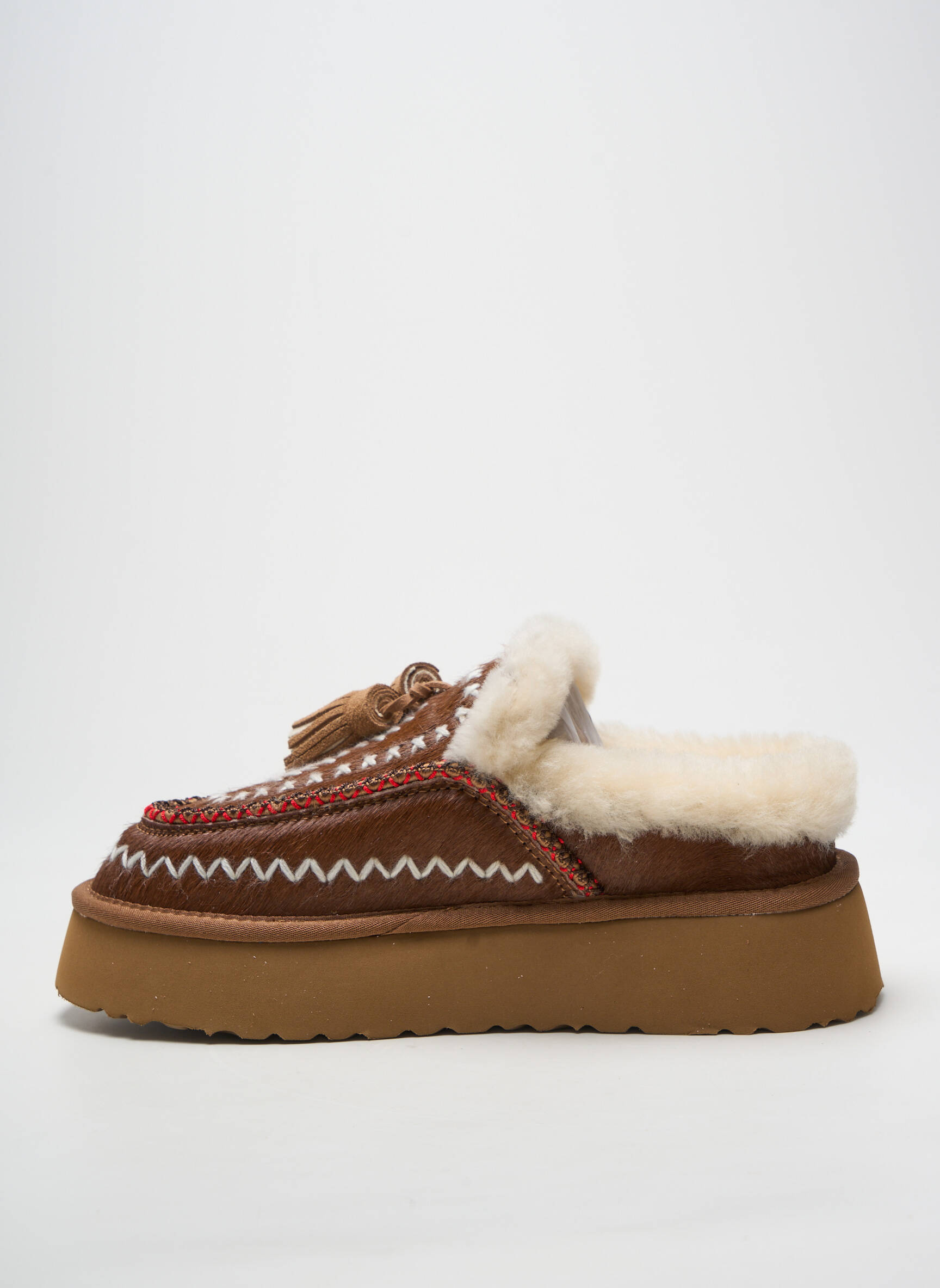 Mule/sabotai kulnas nuo 4 iki 6 cm rudas NAN-KU moteris