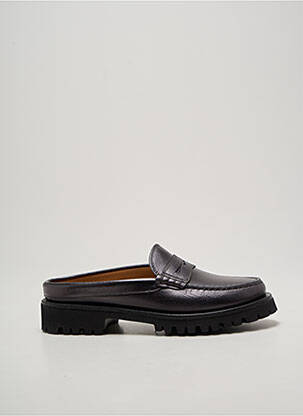 Mule/sabotai satino audinys plokščias kulnas iki 3 cm juodas SESA FOOTWEAR moteris