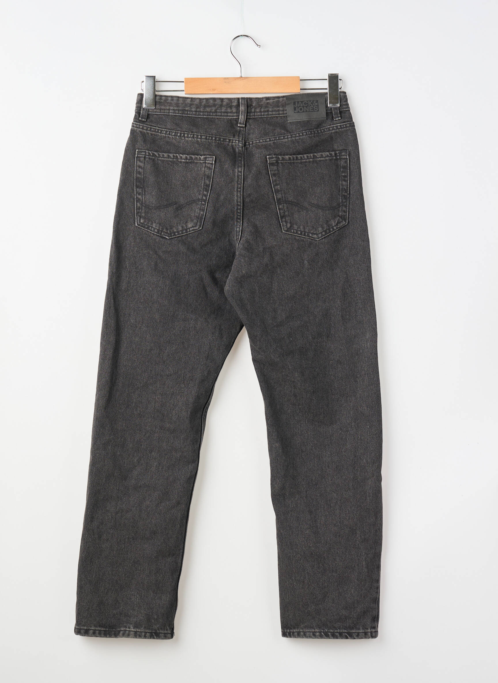 Tiesios kirpimo džinsai kišenės juodas JACK & JONES berniukas