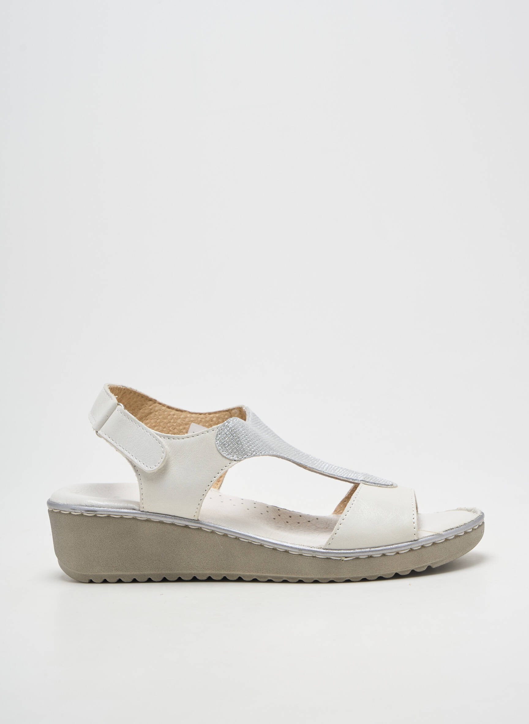 Sandalai/nu pėdos atvira pabaiga kulnas nuo 4 iki 6 cm baltas JOLIE SHOE moteris