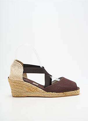 Espadrilės atvira pabaiga kulnas nuo 7 iki 9 cm rudas BAYONA moteris