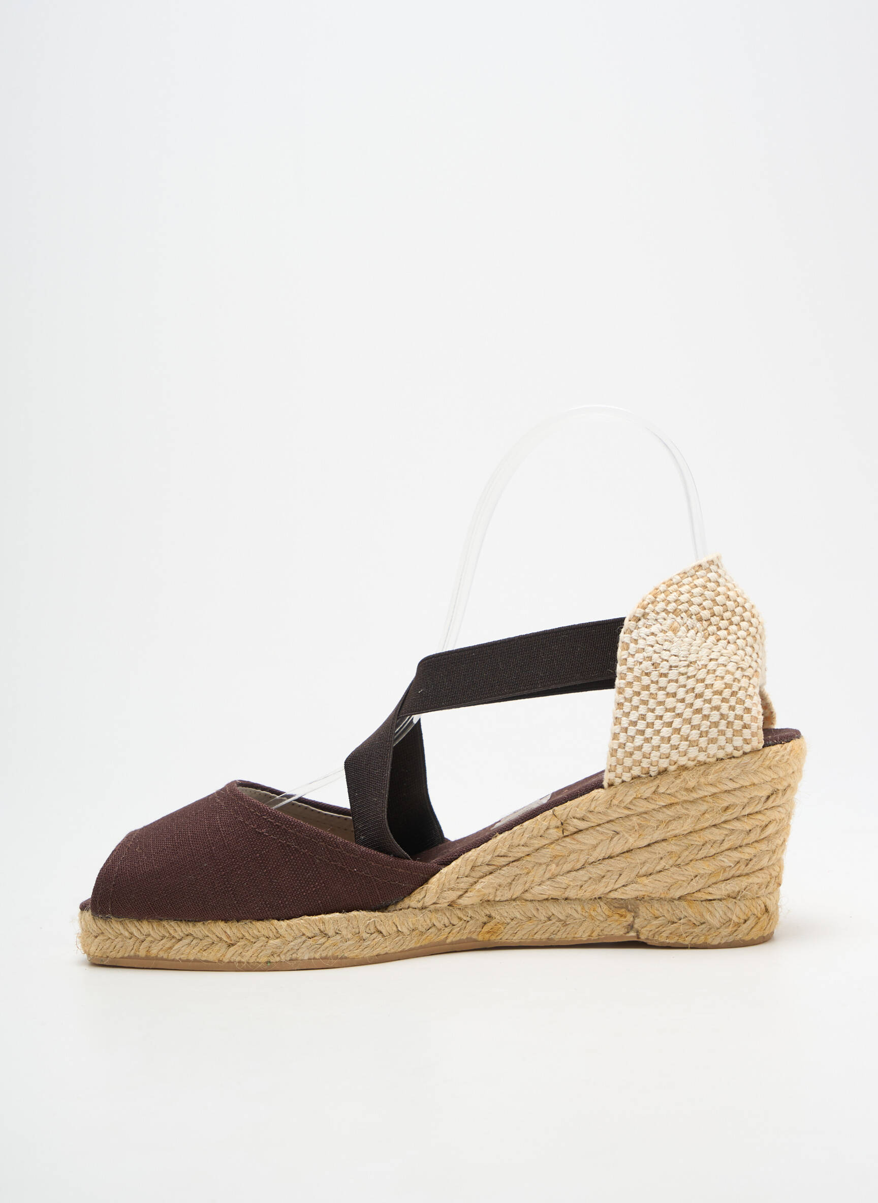 Espadrilės atvira pabaiga kulnas nuo 7 iki 9 cm rudas BAYONA moteris