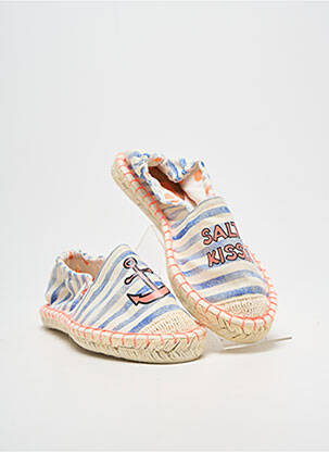 Espadrilės apvalus mygtukas plokščias kulnas iki 3 cm mėlyna ELUE PAR NOUS moteris