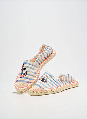 Espadrilės apvalus mygtukas plokščias kulnas iki 3 cm mėlyna ELUE PAR NOUS moteris