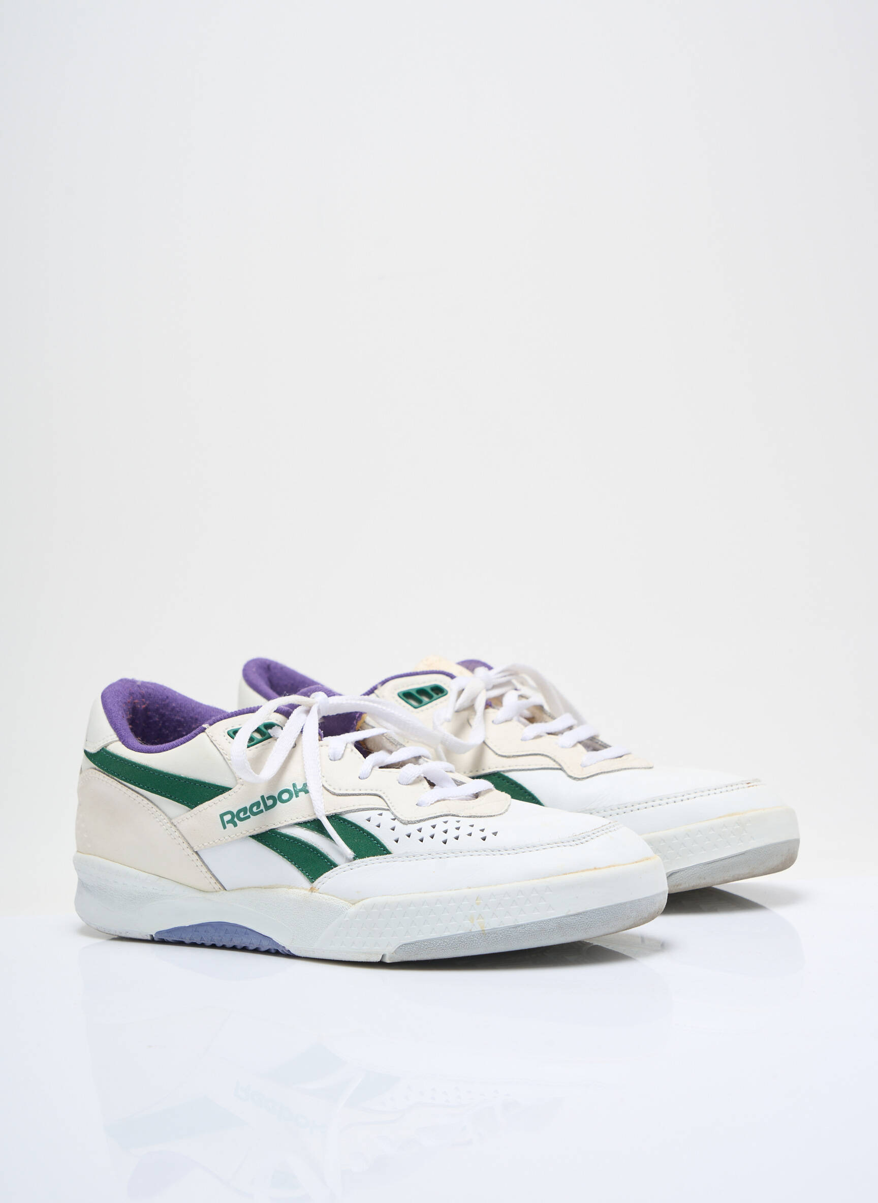 Bėgimo bateliai apvalus mygtukas plokščias kulnas iki 3 cm baltas REEBOK moteris