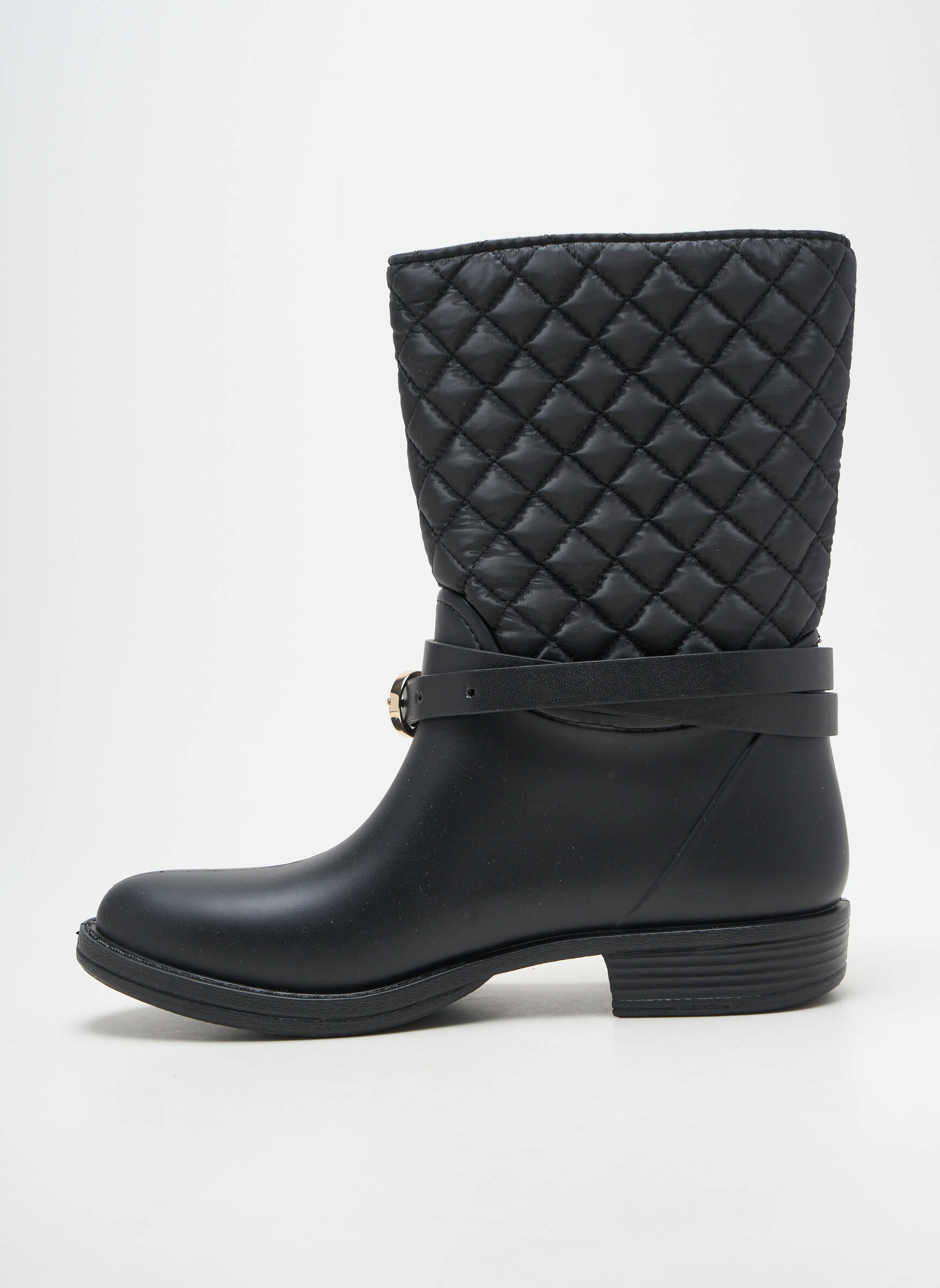 Batai/botai satino audinys plokščias kulnas iki 3 cm juodas GUESS moteris