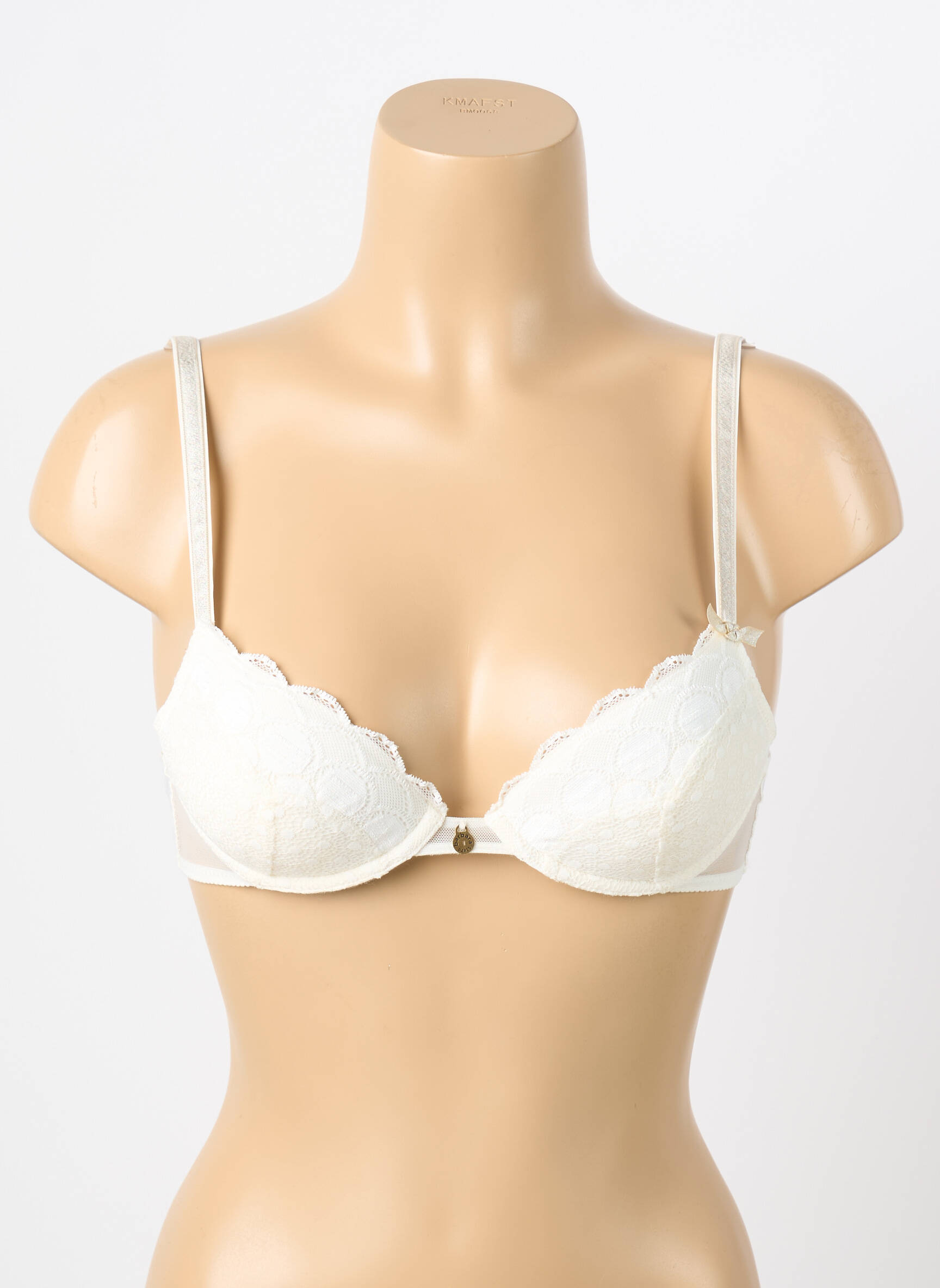 Liemenėlė push-up liemenėlė su aukštu palaikymu push-up liemenėlė su aukštu palaikymu baltas BARBARA moteris