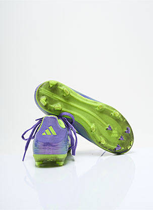 Bėgimo bateliai futbolo sportas apvalus mygtukas violetinis ADIDAS vaikas