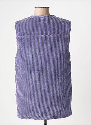 Kasdienis švarkas apvalus kaklas violetinis DROLATIC moteris