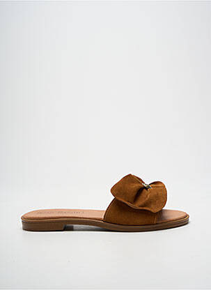 Mule/sabotai chiquet plokščias kulnas iki 3 cm rudas CAP' BASSIN moteris