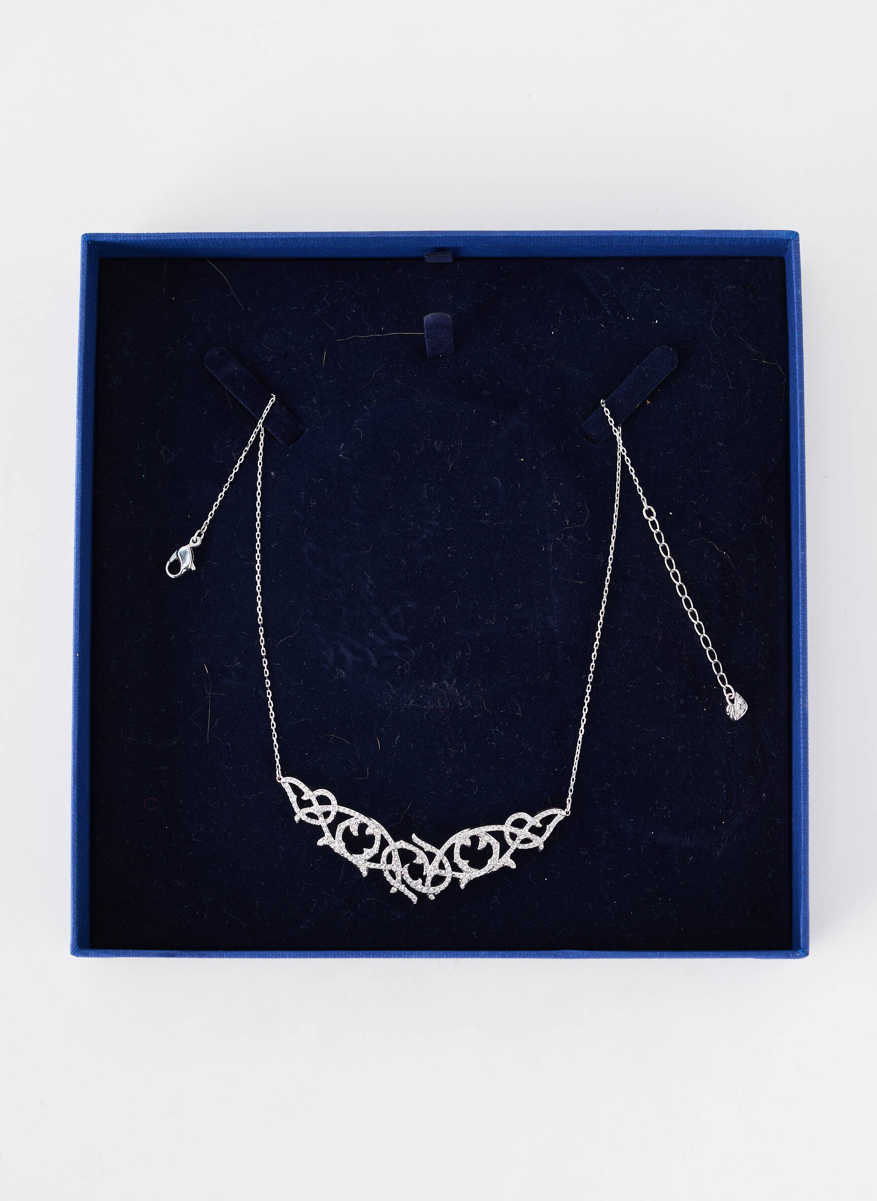 Kaklaraištis cirkonio oksido ornamentas sidabrinė SWAROVSKI moteris