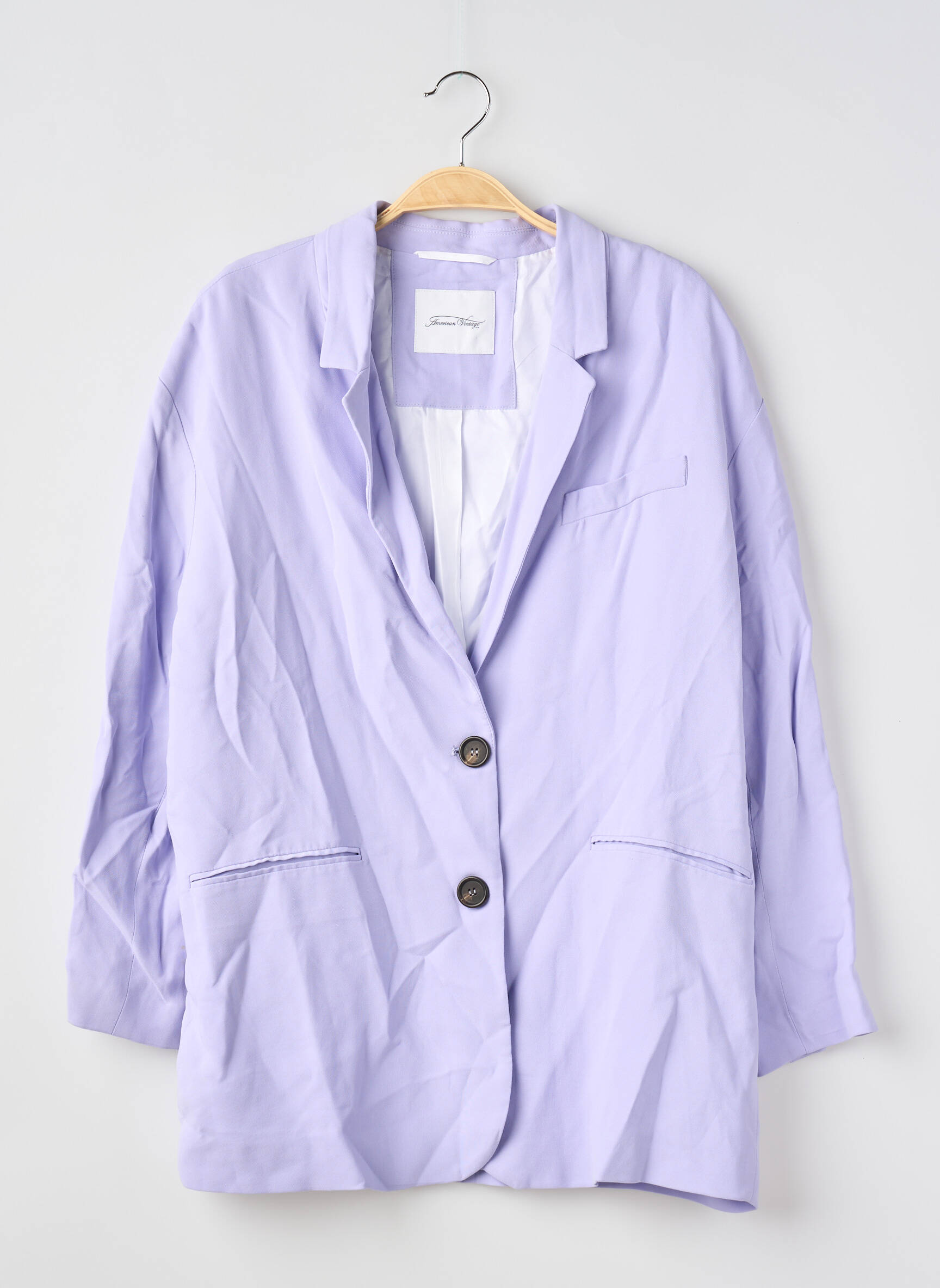 Švarkas dvigubai apdailinta vidinė dalis violetinis AMERICAN VINTAGE moteris