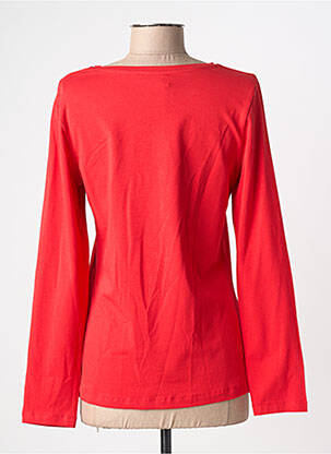 T-marškinys ilgos rankovės ilgos rankovės raudona DOLCEZZA moteris