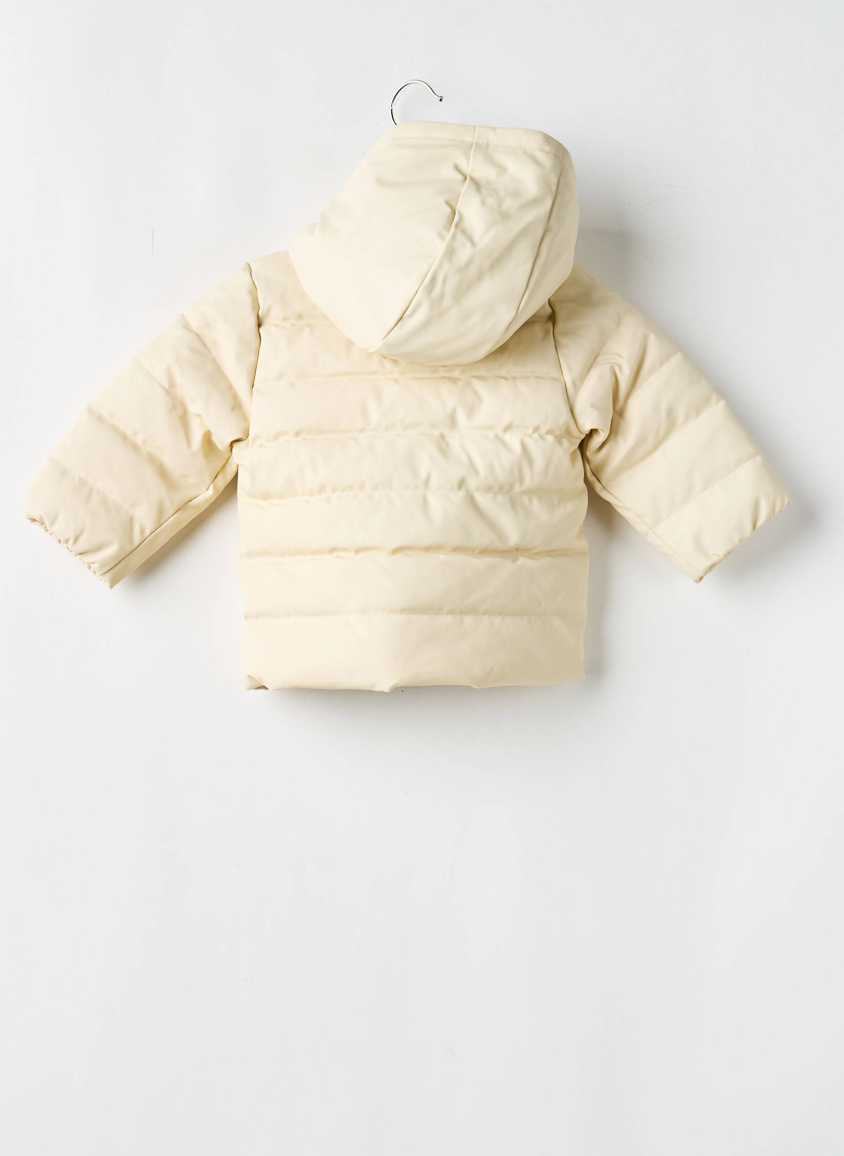 Pūkinė striukė apatinė dalis siaura su gobtuvu bežinis PETIT BATEAU vaikas