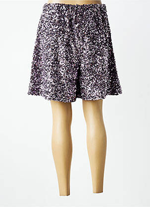 Bermudas tiesi kirpimas violetinis FLOOR moteris