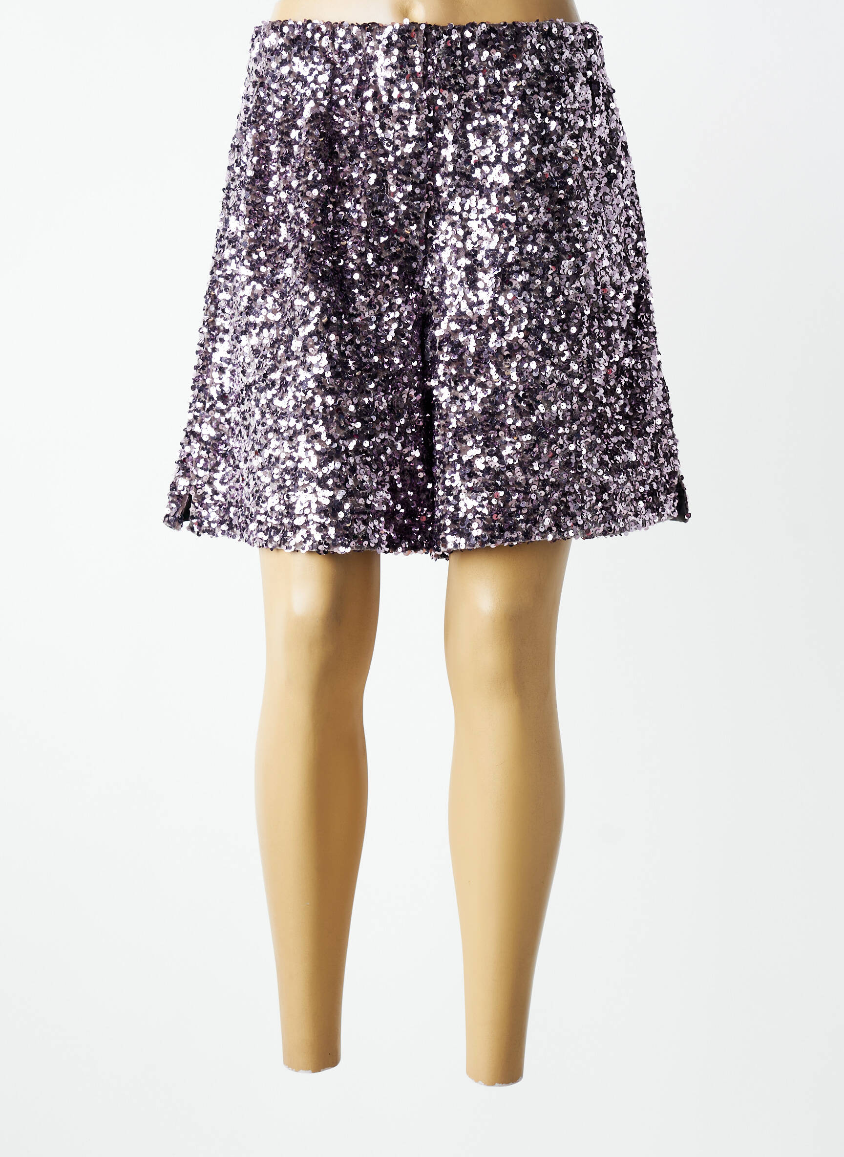 Bermudas tiesi kirpimas violetinis FLOOR moteris