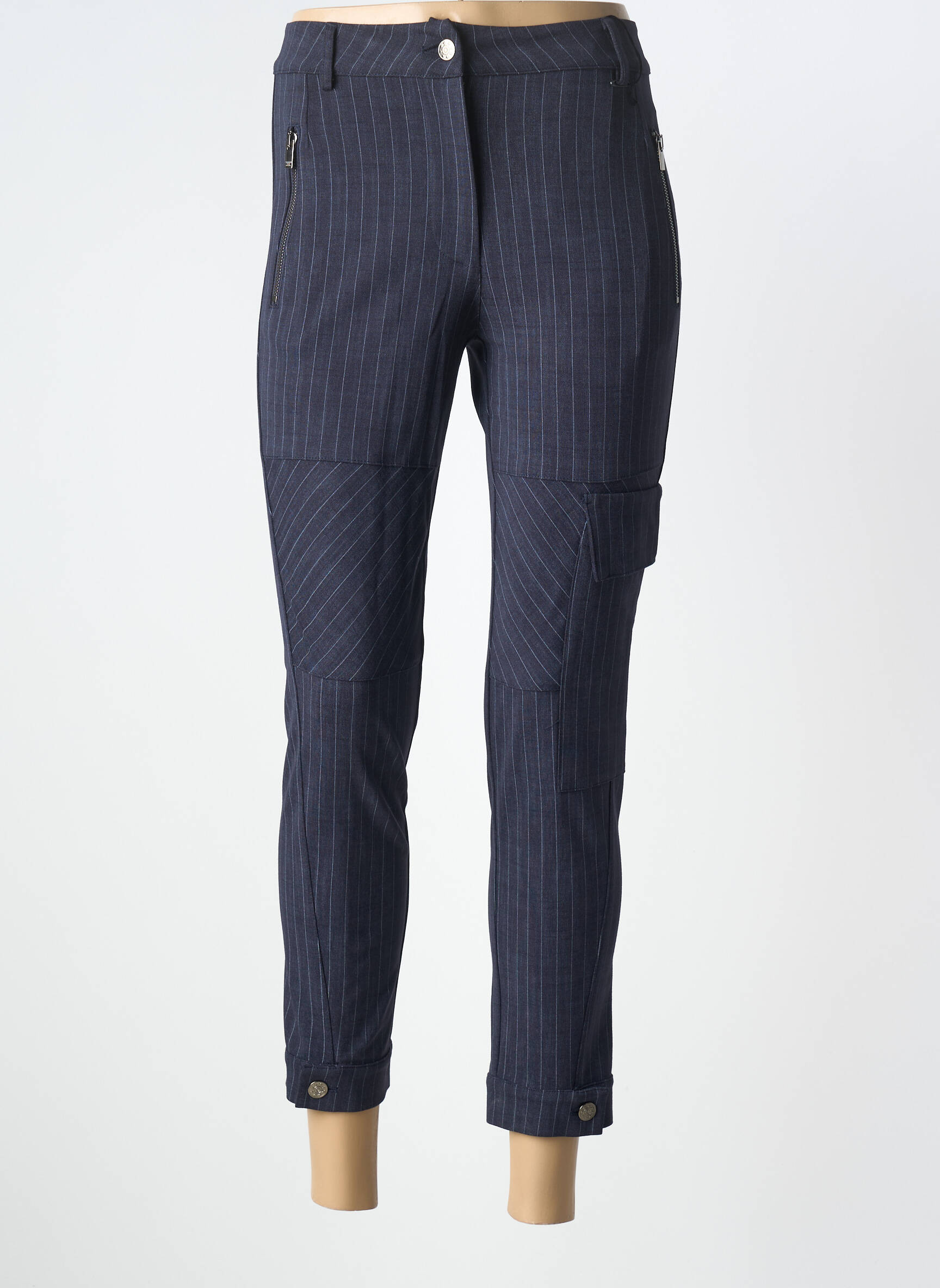 7/8 kelnės tamprumas normala dydis mėlyna TRICOT CHIC moteris