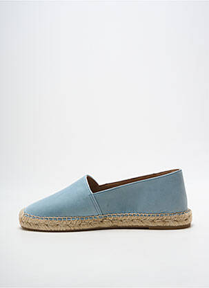 Espadrilės apvalus mygtukas plokščias kulnas iki 3 cm mėlyna PÖLKA moteris