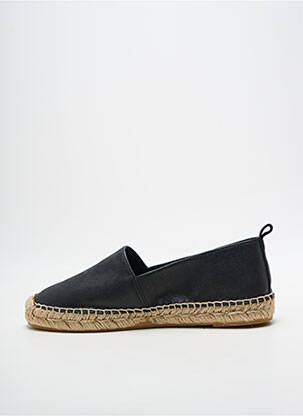 Espadrilės apvalus mygtukas plokščias kulnas iki 3 cm juodas PÖLKA moteris