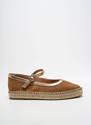 Espadrilės užsegimas kilpa(s) plokščias kulnas iki 3 cm rudas PÖLKA moteris