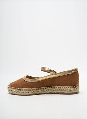 Espadrilės užsegimas kilpa(s) plokščias kulnas iki 3 cm rudas PÖLKA moteris