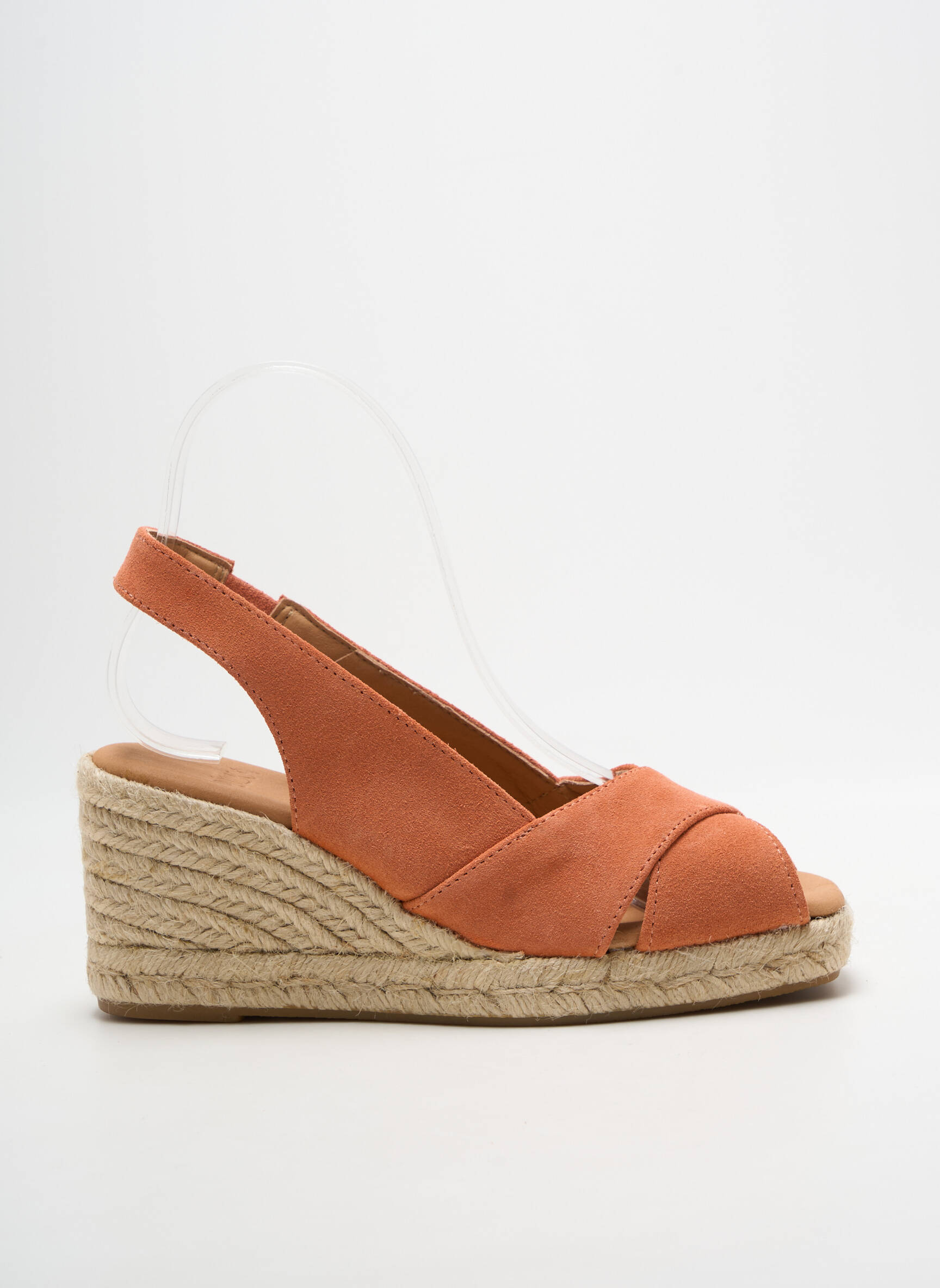 Espadrilės atvira pabaiga kulnas nuo 7 iki 9 cm rožinė PÖLKA moteris